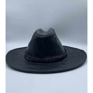 Casual Outfitters Black Leather Hat
